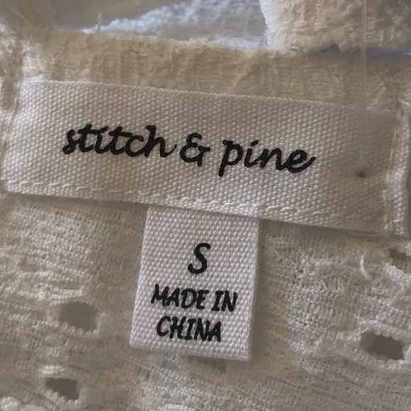 Stitch and Pine/ NWT/  White Lace Summer Dress / Size S - Picture 6 of 9